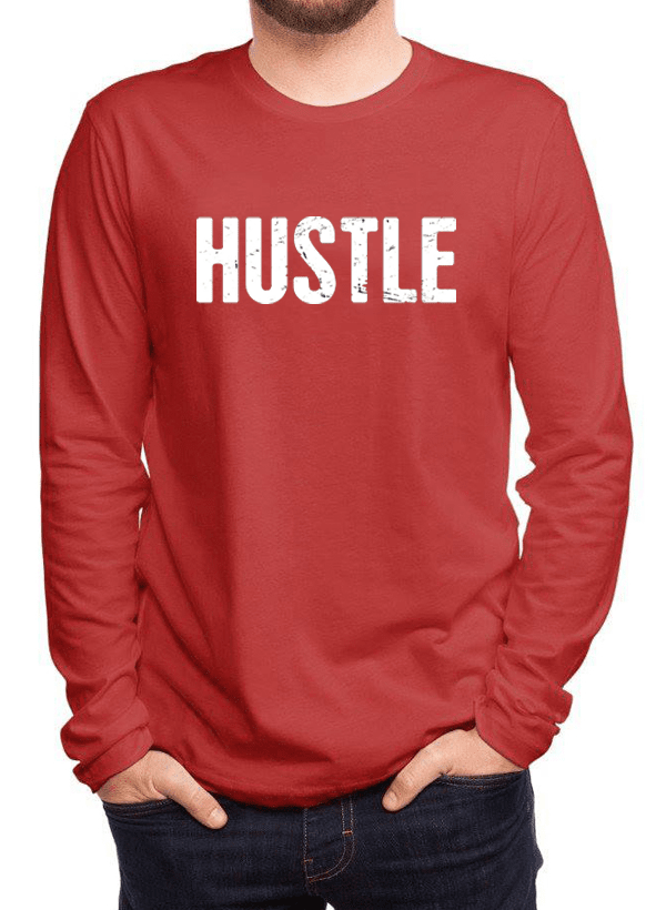 Drive & Ambition 'Hustle' Men's Full Sleeve Tee - Multi-Color Options