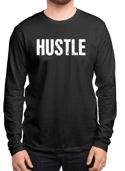 Drive & Ambition 'Hustle' Men's Full Sleeve Tee - Multi-Color Options