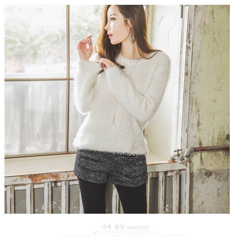 K-POP Womens Short Dreamy Soft Sweater
