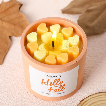 Fall Candles Decor - Mulled Cider Candle |Thanksgiving Decor | Fall Scented Soy Candles 10Oz| Candles for Home Scented