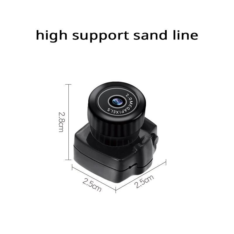 20W Tiny Camera HD Video Audio Recorder Car Sport Micro Cam Webcam with Mic Y2000 Camcorder Small DV DVR Security Secret Nanny