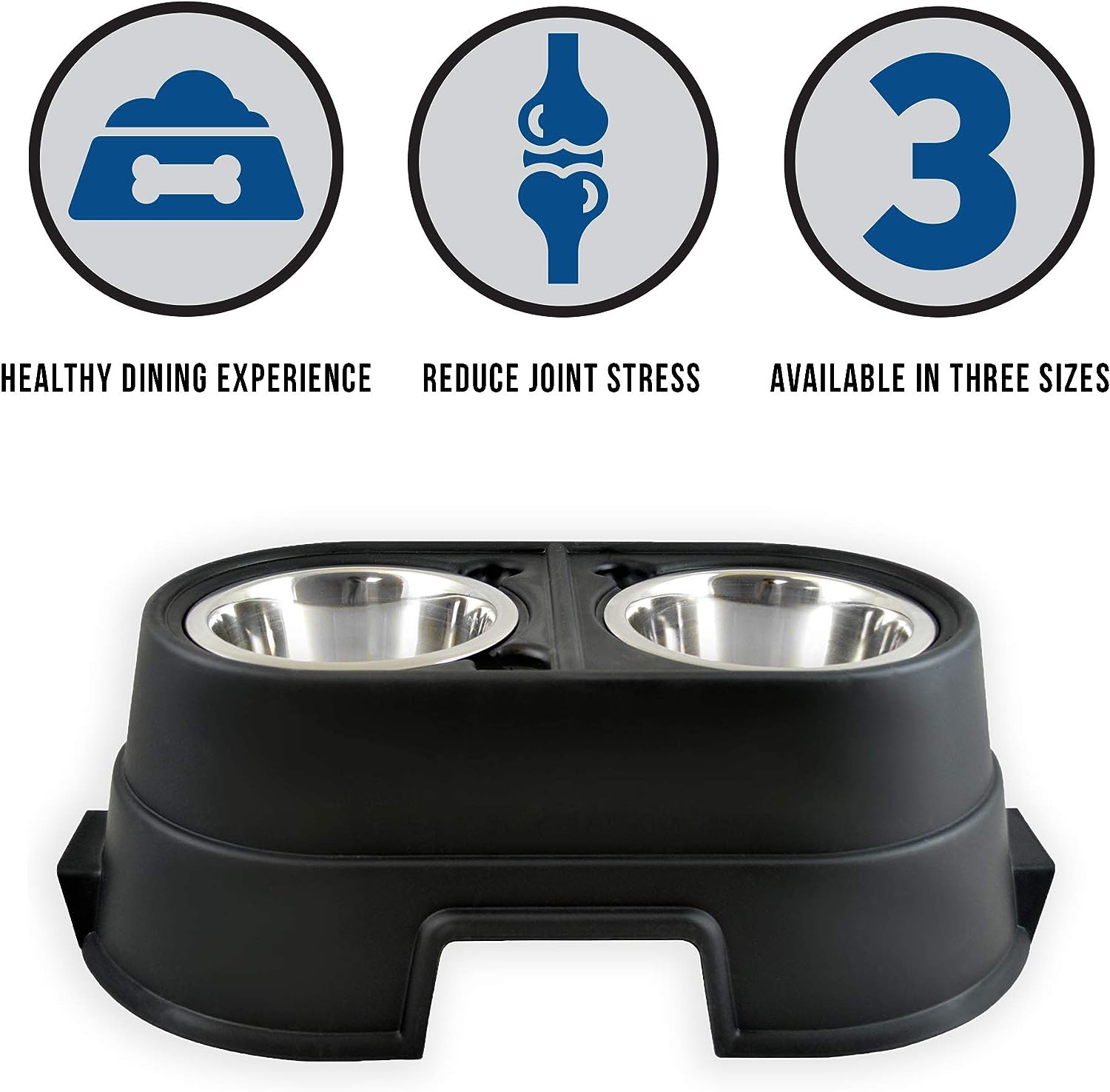 Elevated Dog Food Dish: Comfortable Mealtime | Perfect for Large, Medium & Small Dogs | Choose from 4, 8, or 12 Inches | Stylish Design for Happier Feeding!
