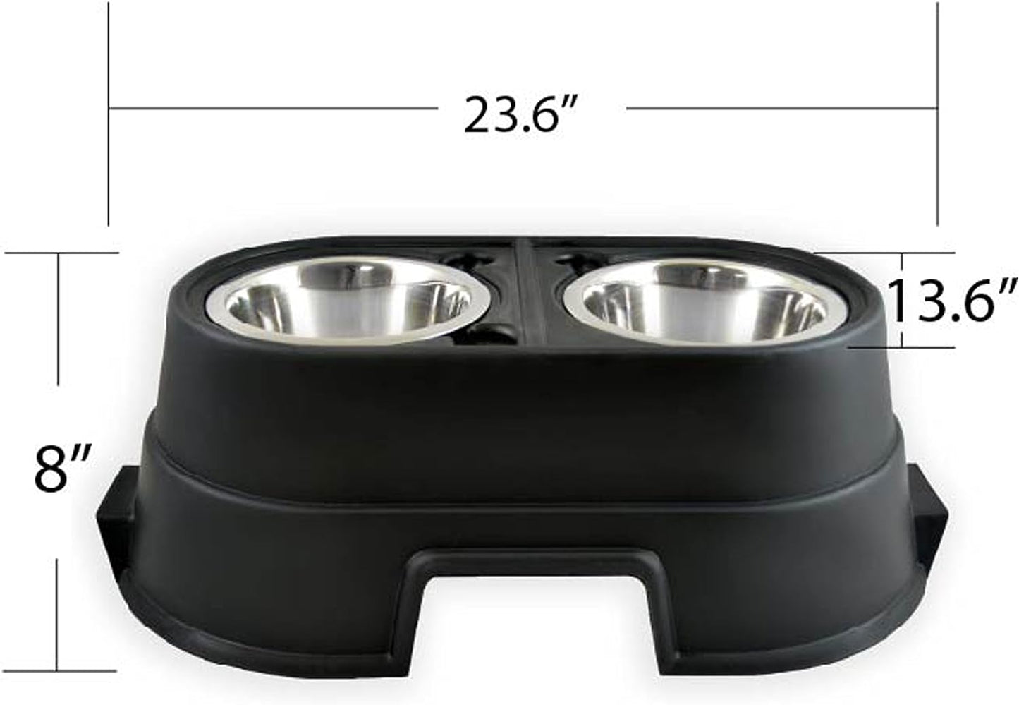 Elevated Dog Food Dish: Comfortable Mealtime | Perfect for Large, Medium & Small Dogs | Choose from 4, 8, or 12 Inches | Stylish Design for Happier Feeding!