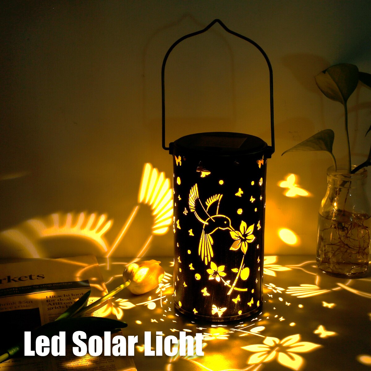 Butterfly Shadow Solar Light | Outdoor Waterproof Solar Lamp