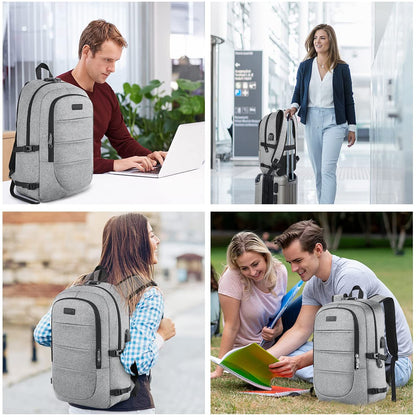 Anti-Theft Travel Laptop Backpack for 17.3 inch Laptops | USB Charging and AUX Ports | Explore with Confidence